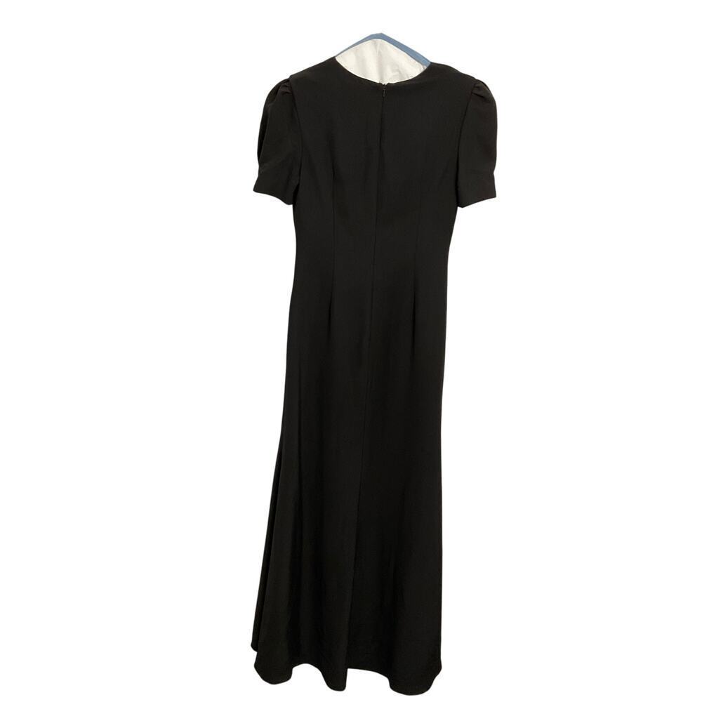 Ieena for Mac Duggal Black Embellished Cutout Gown - Picture 7 of 9